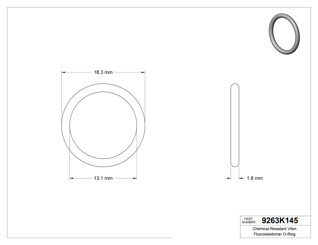 Technical drawing - 9263K145